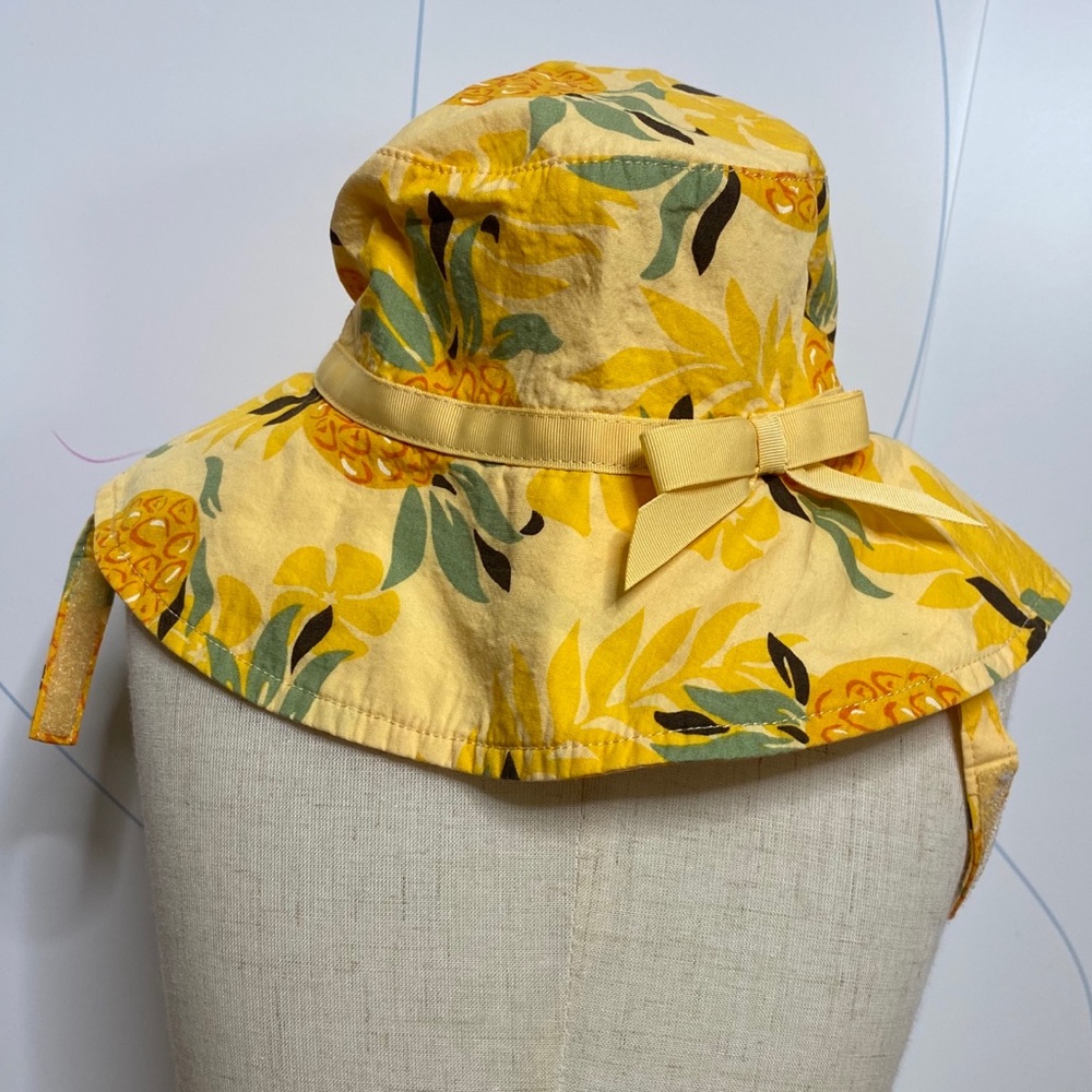 Janie and Jack Sunny Stroll Bucket Hat orange 0-6M